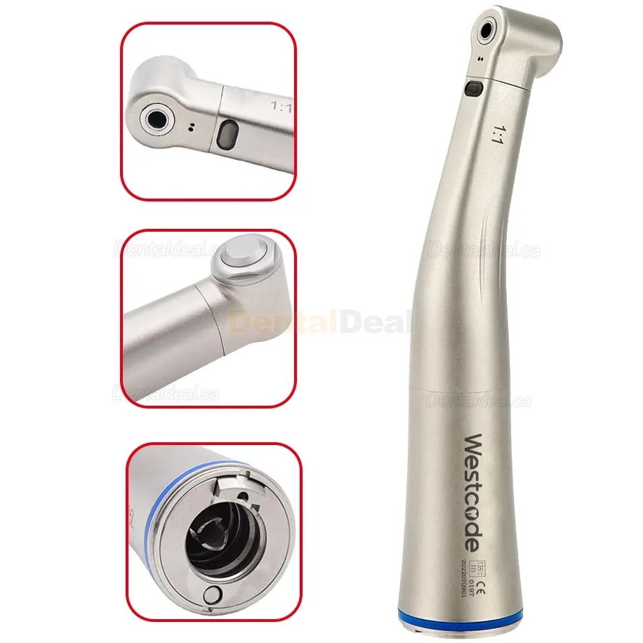 Westcode Contra Angle 1:1 Handpiece with Fiber Optic Inner Water Spray